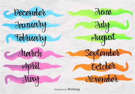 Months of the year banners - Download Free Vector Art, Stock Graphics ...