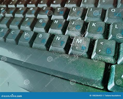 Dusty Keyboard Numbers Signs Stock Image Image Of Laptop
