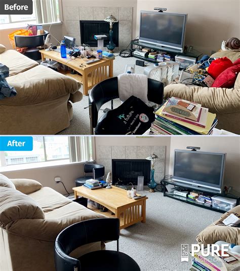 Living Room Before And After Cleaning