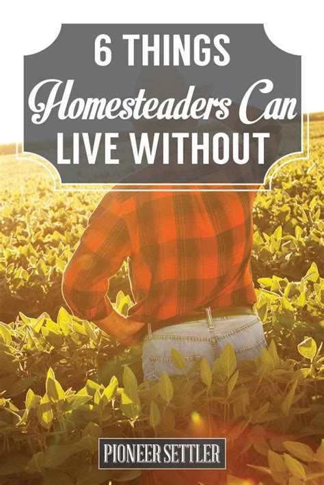 6 Things Homesteaders Can Live Without Can You Homesteading