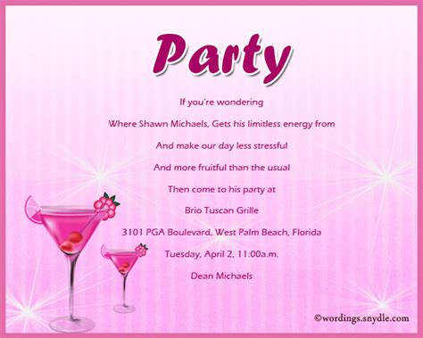 Regrets only to sara grant. Adult Party Invitation Wording - Wordings and Messages