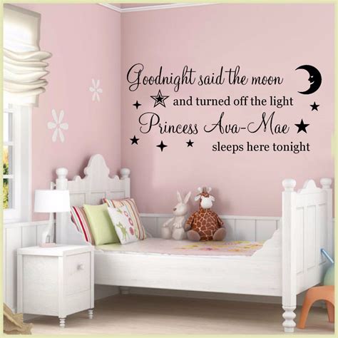 Girls Room Wall Art Mural Removable Vinyl Wall Decal Personalized Girl