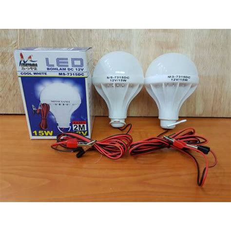 Lampu rumah ac atau dc. Lampu LED DC 12v 15 watt Bohlam Untuk Aki atau Solar Cell ...