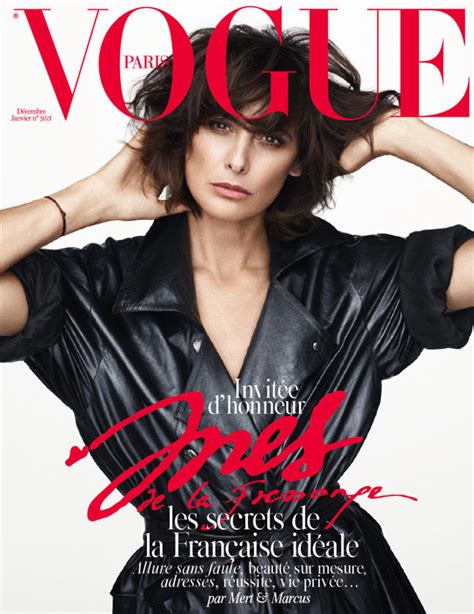 Ines De La Fressange For Vogue Paris December 2014 January 2015 The