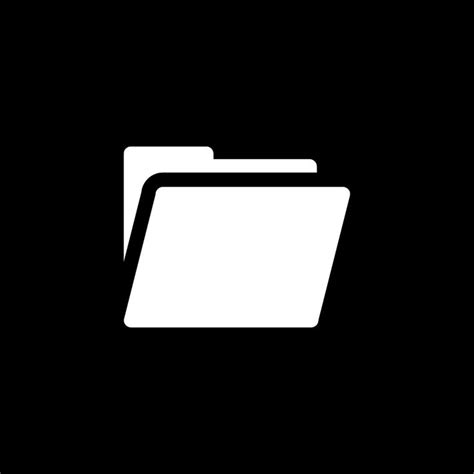 Black Icon Folder Icon Black App Ios Icon