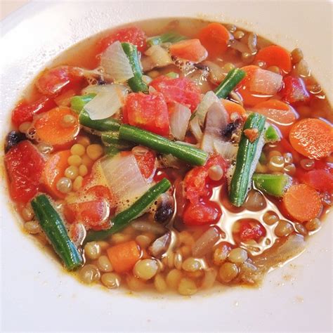 Our healthy recipes pack in plenty of flavour and nutritious ingredients without all the calories. Chicken, Vegetable, and Lentil soup. Low calorie, high in protein and fiber. Freezes well and a ...