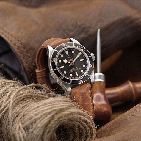 Tudor Black Bay 58 O Leather Strap Vintage Watches For Men Leather