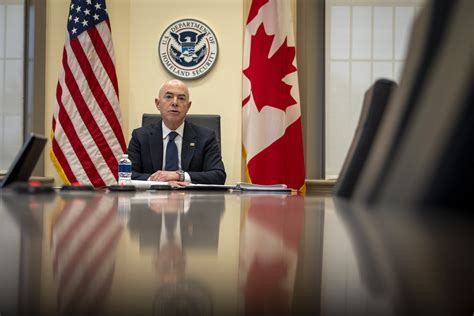 Dhs Secretary Alejandro Mayorkas Participates In A Virtual Conference With Federal Cabinet