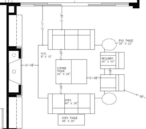 The Floor Plan For A Kitchen With An Island And Seating Area