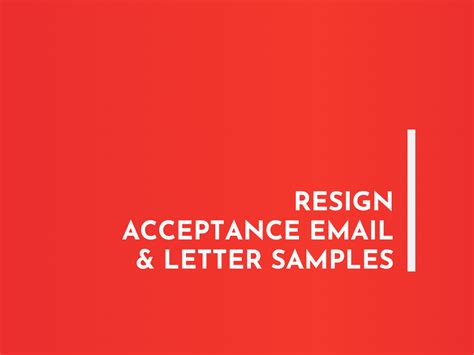 Maybe you would like to learn more about one of these? Resignation Acceptance Letter Sample - 7 Format Templates