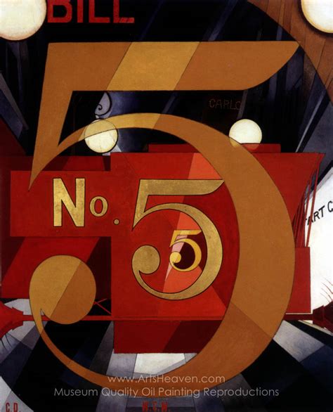 Charles Demuth I Saw The Figure 5 In Gold Painting Reproductions Save