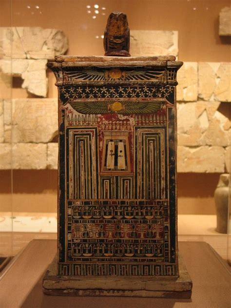 Egyptian Canopic Chest 26th Dynasty 380 30 B C E Late Period Ptolemaic Period 576x768 R