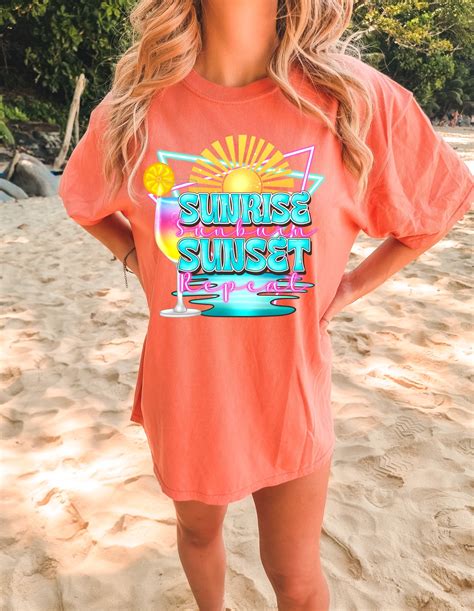 Sunrise Sunburn Sunset Repeat Dtf Abidesignstore