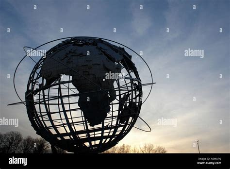 World S Fair Unisphere Globe Flushing Meadow Park Queens New York City