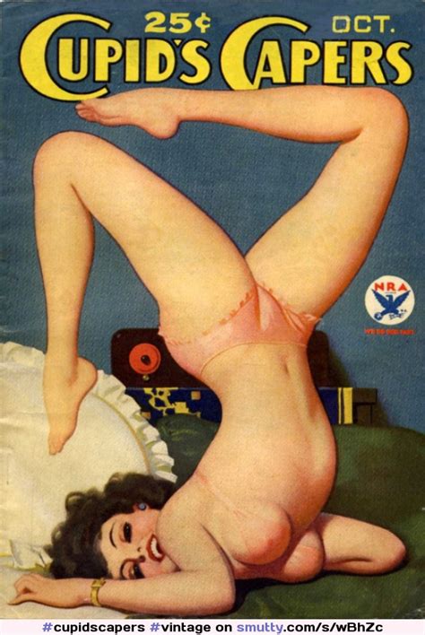 Cupidscapers Vintage Pulp Art Drawing Curvy Magazinecover