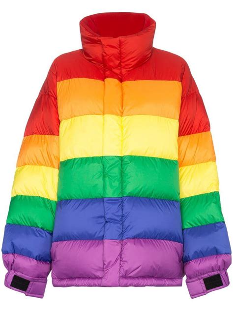 Lyst Burberry Rainbow Feather Down Puffer Jacket Save 56