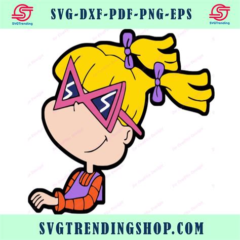 Angelica Pickles Rugrats Svg 10 Svg Dxf Cricut Silhouette Cut File