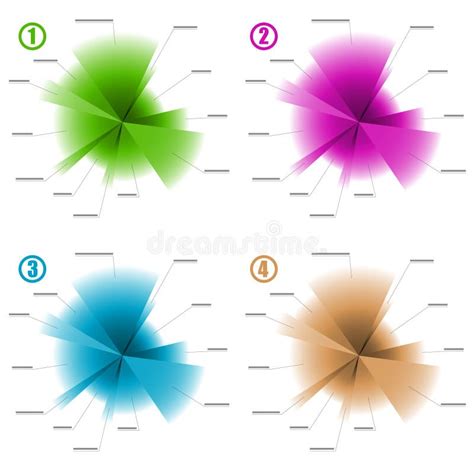 Infographic Color Diagram Templates Stock Vector Illustration Of