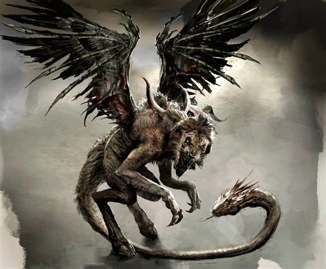 Chimera Daren Horley Fantasy Monster Mythical Creatures Mythical