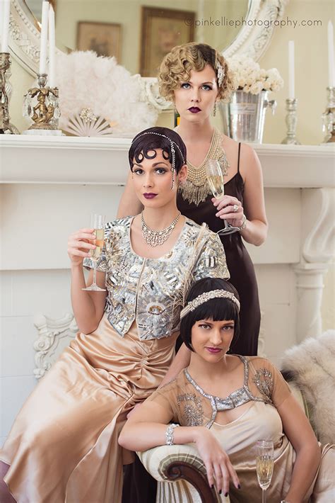 Great Gatsby Glitz And Glamour Girls Fashion Editorial Photography