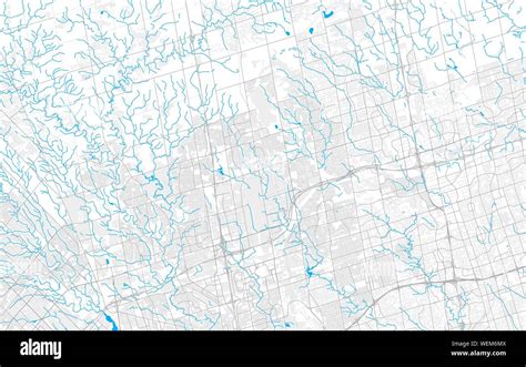 Rich Detailed Vector Area Map Of Vaughan Ontario Canada Map Template