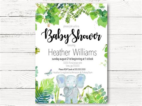 Announce a pregnancy, the birth of a baby , a baby shower or a gender reveal party with zazzle's awesome selection of e baby & pregnancy invitations. Digital Green Elephant Baby Shower Invitations - Swanky ...