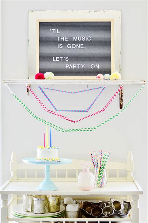 Easy Paper Straw Garland Paper Straw Party