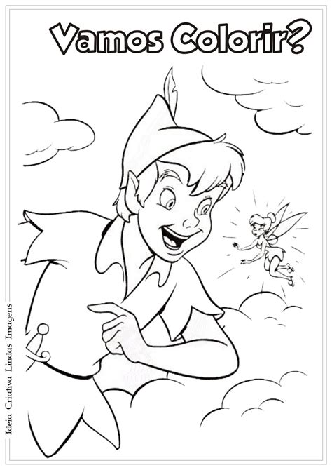 Desenho Do Peter Pan Para Colorir