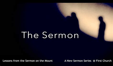 The Sermon - Week One: 