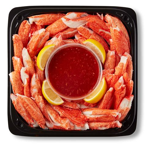 H-E-B Fish Market Party Tray - Imitation Snow Crab Legs - Shop Shrimp