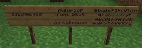Playroom Font Resource Pack For Minecraft 184 Minecraftsix