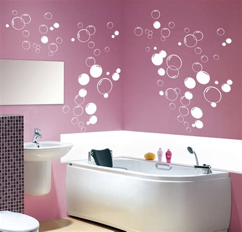 90x Multi Size Bubbles Bathroom Shower Door Vinyl Wall Stickers Bathroom Wall Decals