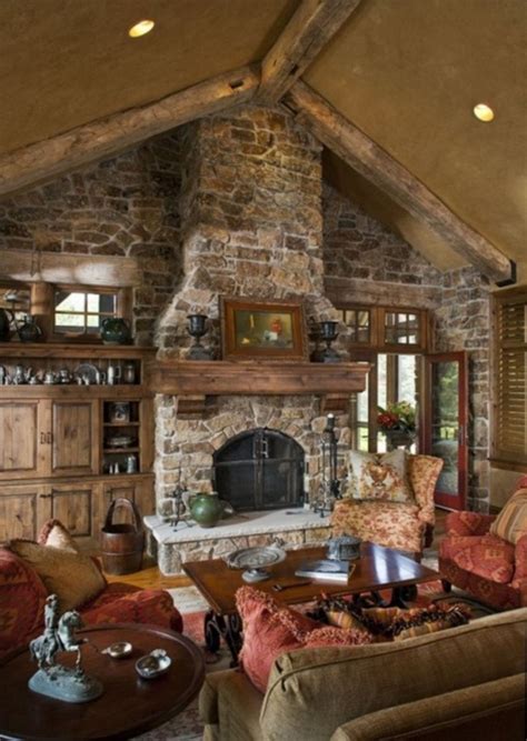 44 Stunning Rustic Mountain Farmhouse Decorating Ideas