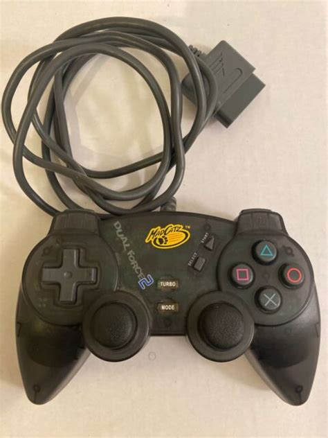 Mad Catz Dual Force 2 Pro Playstation 2 Ps2 Controller Gray Ebay