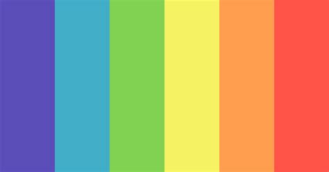 Simple Rainbow Color Scheme Blue