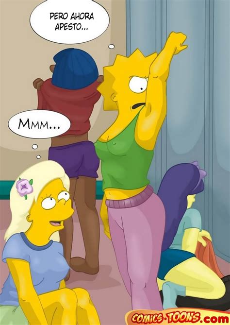 Los Simpsons Orgia Lesbica