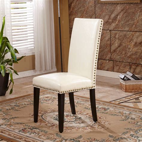 Our Best Dining Room And Bar Furniture Deals Faux Leather Dining Chairs Dining Chairs White
