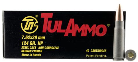 Tulammo Ul076209 Rifle 762x39mm 124 Gr Full Metal Jacket