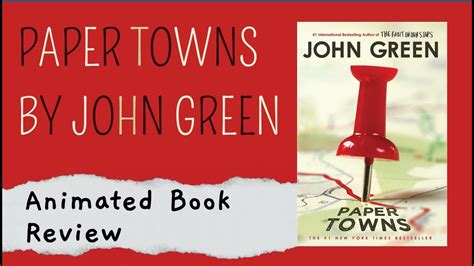 📚animated Book Review Paper Towns By John Green Nehas Notebook Youtube