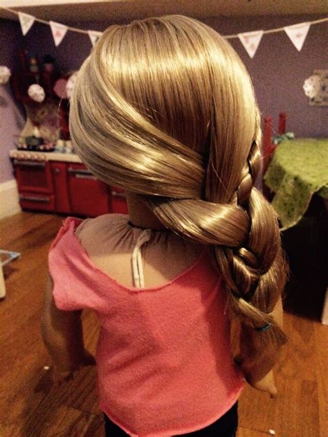 Doll hairbrush in pink, for 18 inch dolls like american girl dolls & bitty baby, perfect size doll wig hair brush doll items by sophia's, hair care doll accessories 4.8 out of 5 stars 1,682 $6.95 $ 6. American girl doll hairstyle double braid. ( back ...