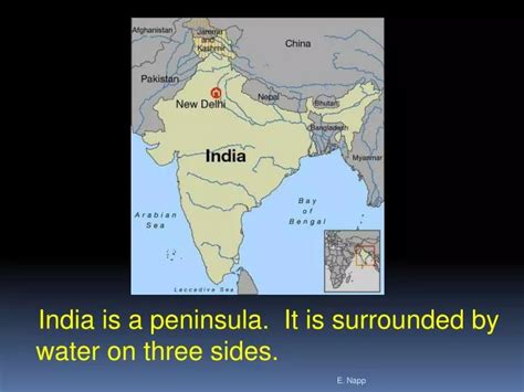 Ppt India Is A Peninsula It Is Surrounded By Water On Three Sides Powerpoint Presentation