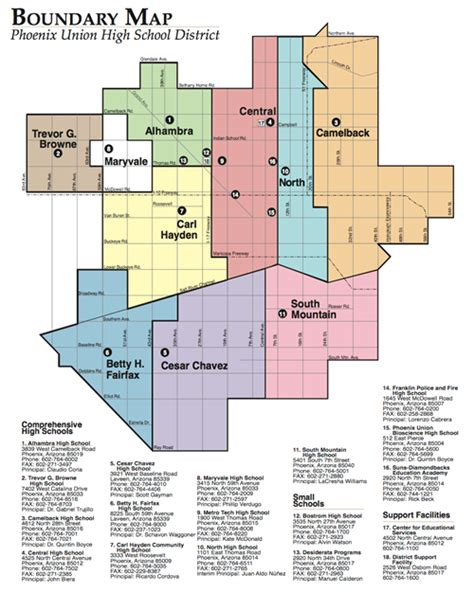 School Districts In Arizona Map Map