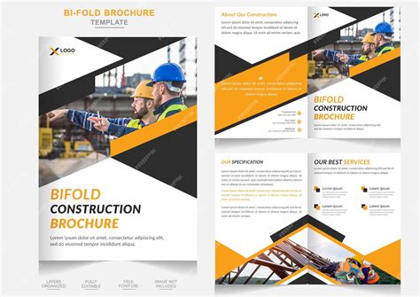 Premium Vector Modern Business Residential Construction Brochure