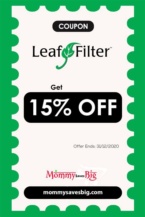 Leaf Filter Get 15 Off Mom Coupons Printable Coupons Grocery Coupons