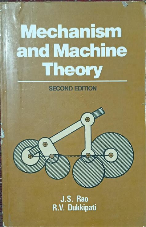 Urbanbae Mechanism And Machine Theory Second Edition By J S Rao