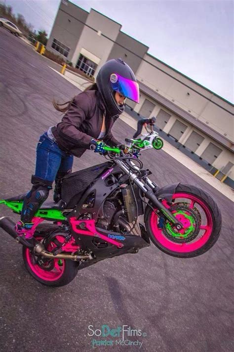 Street Bike Girl Stunt Bike Motorcycle Helmets Motorcycle