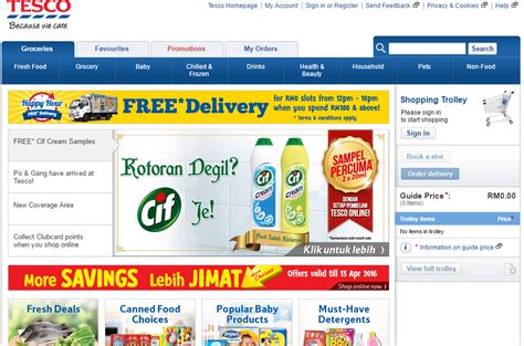Tesco online shopping provides convenience at your fingertips.shop online and enjoy delivery to your doorstep. We Compare Prices Of Several M'sian Online Grocery Sites