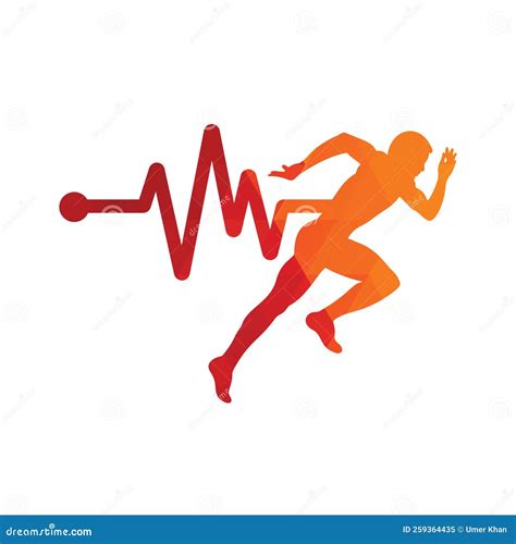 Marathon Run Logo Template Run Man Symbol Vector Illustration Of Fast