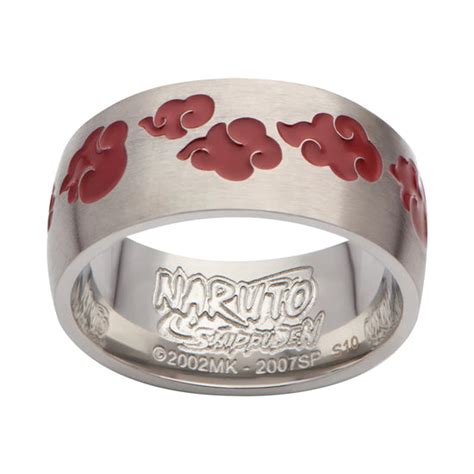 Akatsuki Logo Naruto Shippuden Stainless Steel Signet Ring Collector