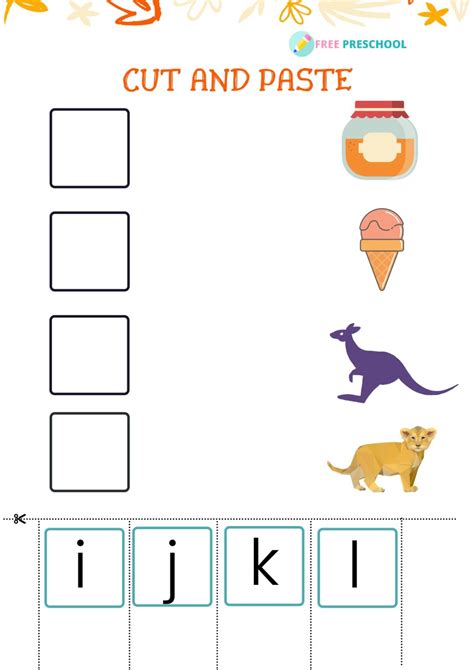 Printable Cut And Paste Worksheets